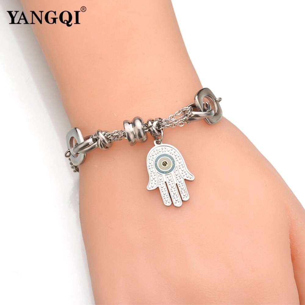 New Stainless Steel Hand Bracelets for Women